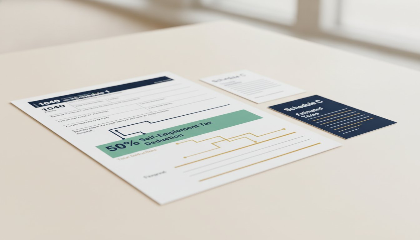 50% Self-Employment Tax Deduction: Form 1040 Schedule 1 Walkthrough — Percent