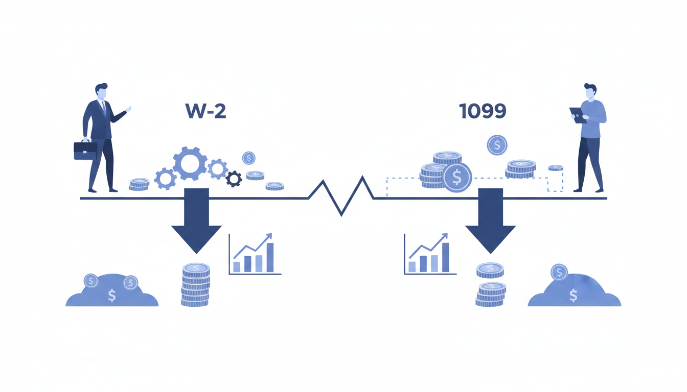 W-2 vs 1099 Contractor Taxes: The Complete Freelancer's Guide to What's Really Different